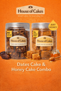 Dates cake & Honey cake (Combo)- 6 pieces each